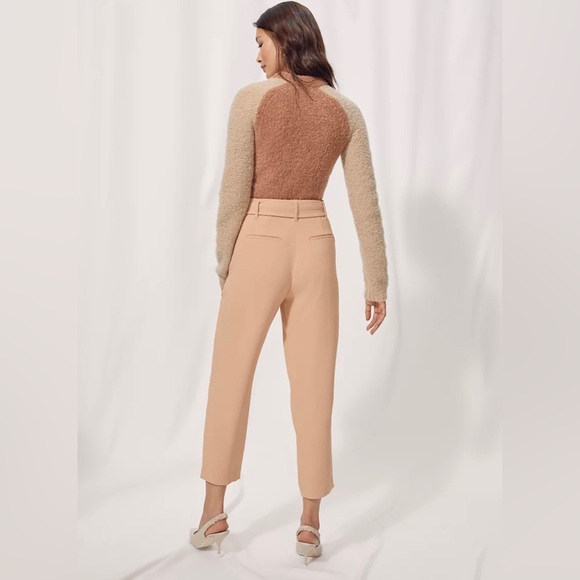 NWT Aritzia Wilfred Free Colorblock Brown Meridian Sweater Size XXS - Picture 3 of 12